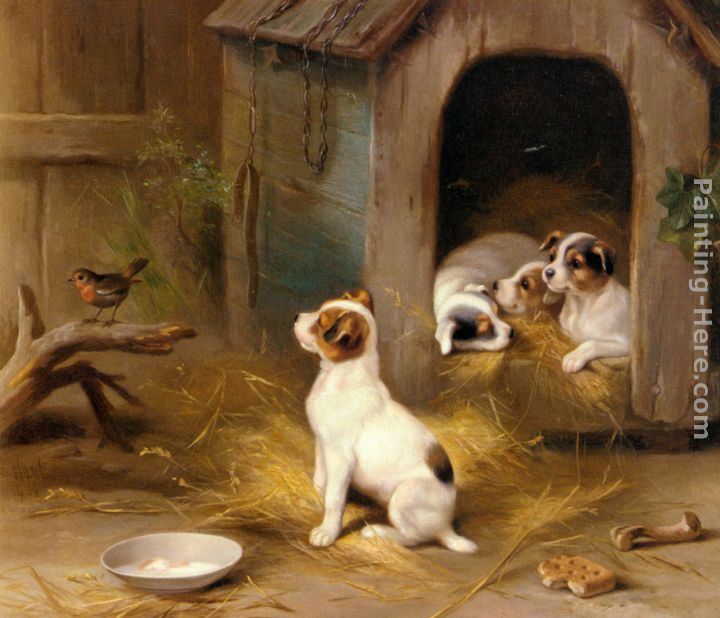 Edgar Hunt The Puppies